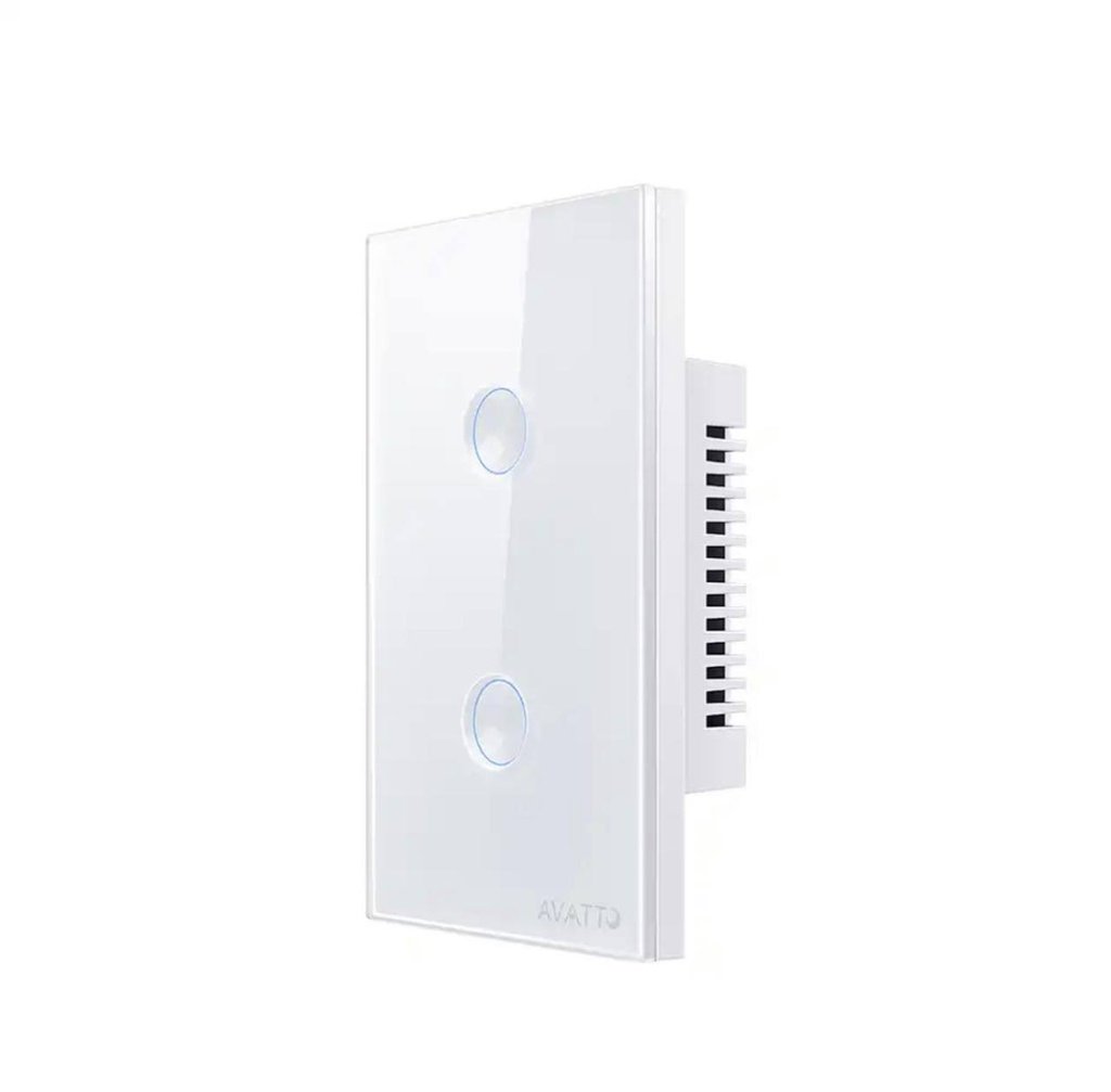 SWITCH 2 GANG-CONCAVE (Black & White) (Wifi)