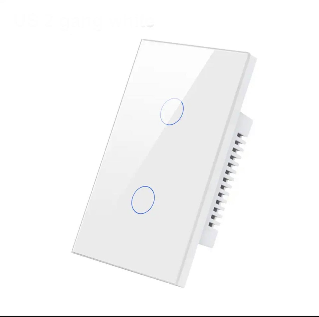 SWITCH 2 GANG-FLAT (Black & White) (Zigbee)