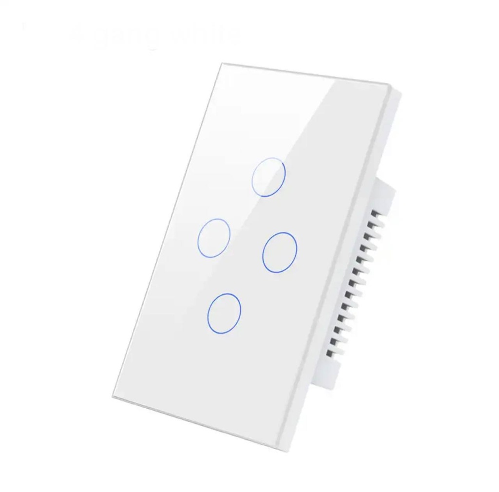 SWITCH 4 GANG-FLAT (Black & White) (Wifi)