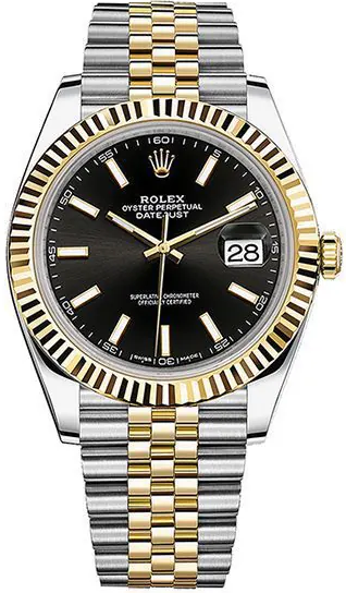 Rolex Datejust featuring a black-51