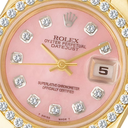 Rolex Lady-Datejust watch featuring a pink -65