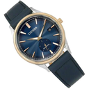 blue dail blue leather