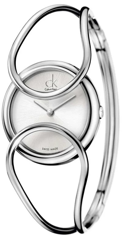 ساعة كيلفين كلين حريمي معدن مينا أبيض K4C2M116