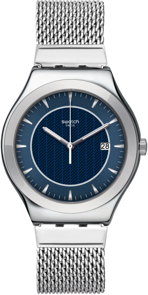 YWS449MA ساعة سواتش معدن استيك حصيرة رجالي