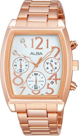 AT3692X1 rosegold srteal white dail حريمي