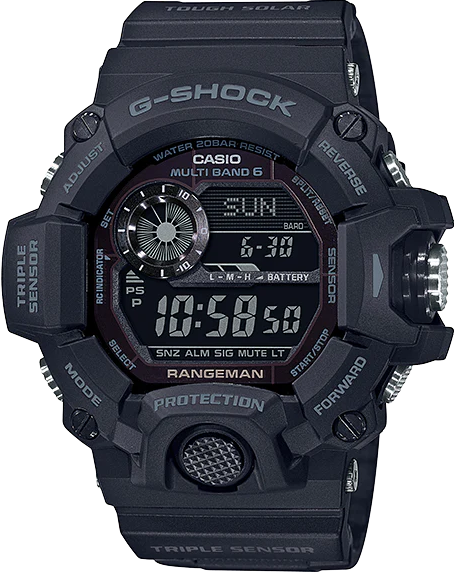GW-9400-1BDR ساعة جي شوك رجالي