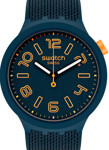 SO27N107 ساعة سواتش رابر ازرق رجالي