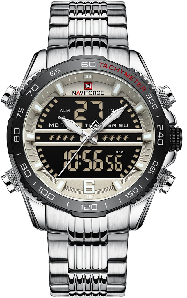 9195S S-B-GY ساعة Naviforce