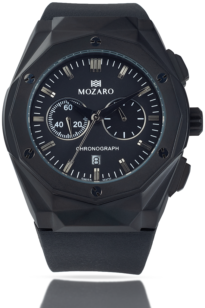 MO-71800BBB  مسدسه MOZARO ساعة رجالي