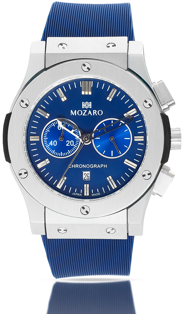 MO-718001BLSBL ساعة MOZARO رجالي 2 عداد
