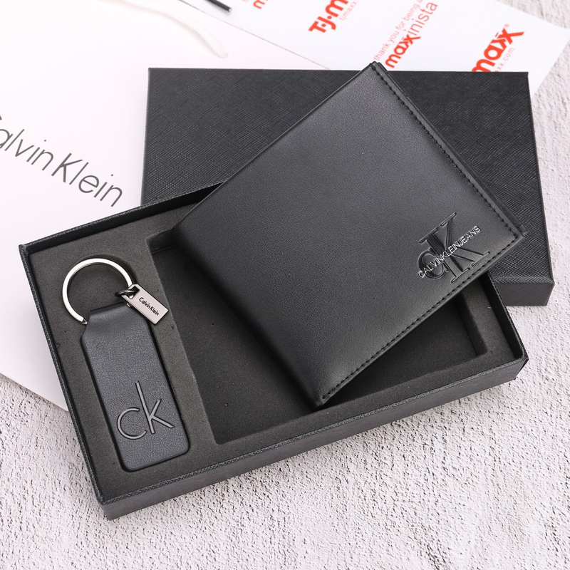 CK Set of Wallet and Keychain-4