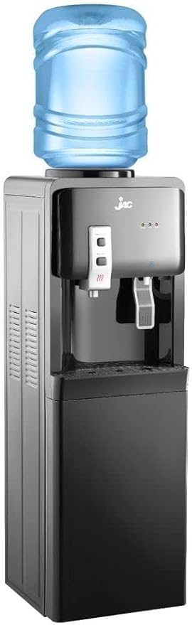 مبرد مياه ساخن وبارد جاك مع ثلاجة، بحنفيتين، أسود - NGWD-2225C 