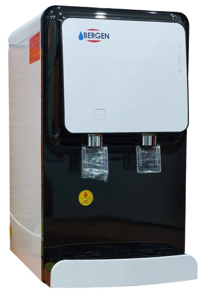 مبرد مياه توصيل مباشر بيرجن، ساخن وبارد ، اسود وابيض - FY2105 