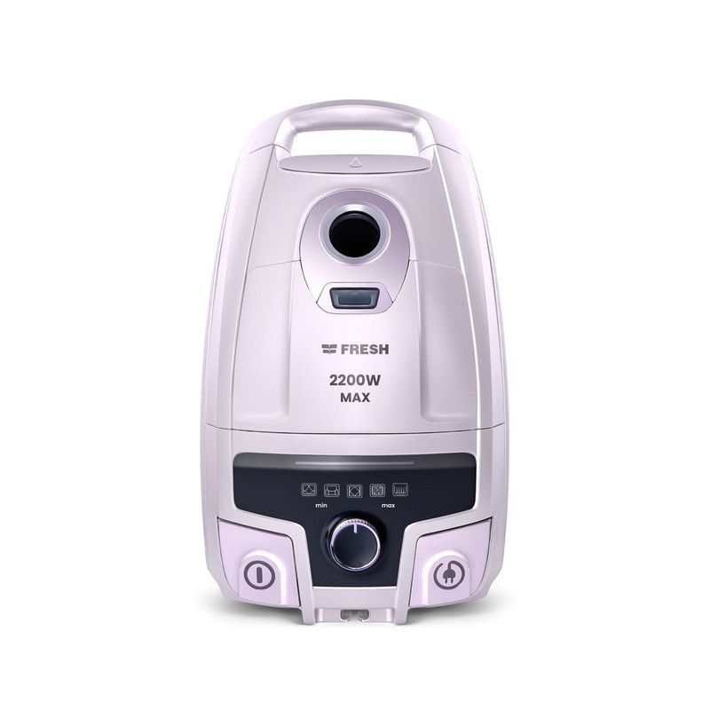 مكنسة كهربائية بحاوية فريش ماكس بملحقاتها، 2200 وات - فضي كروم 