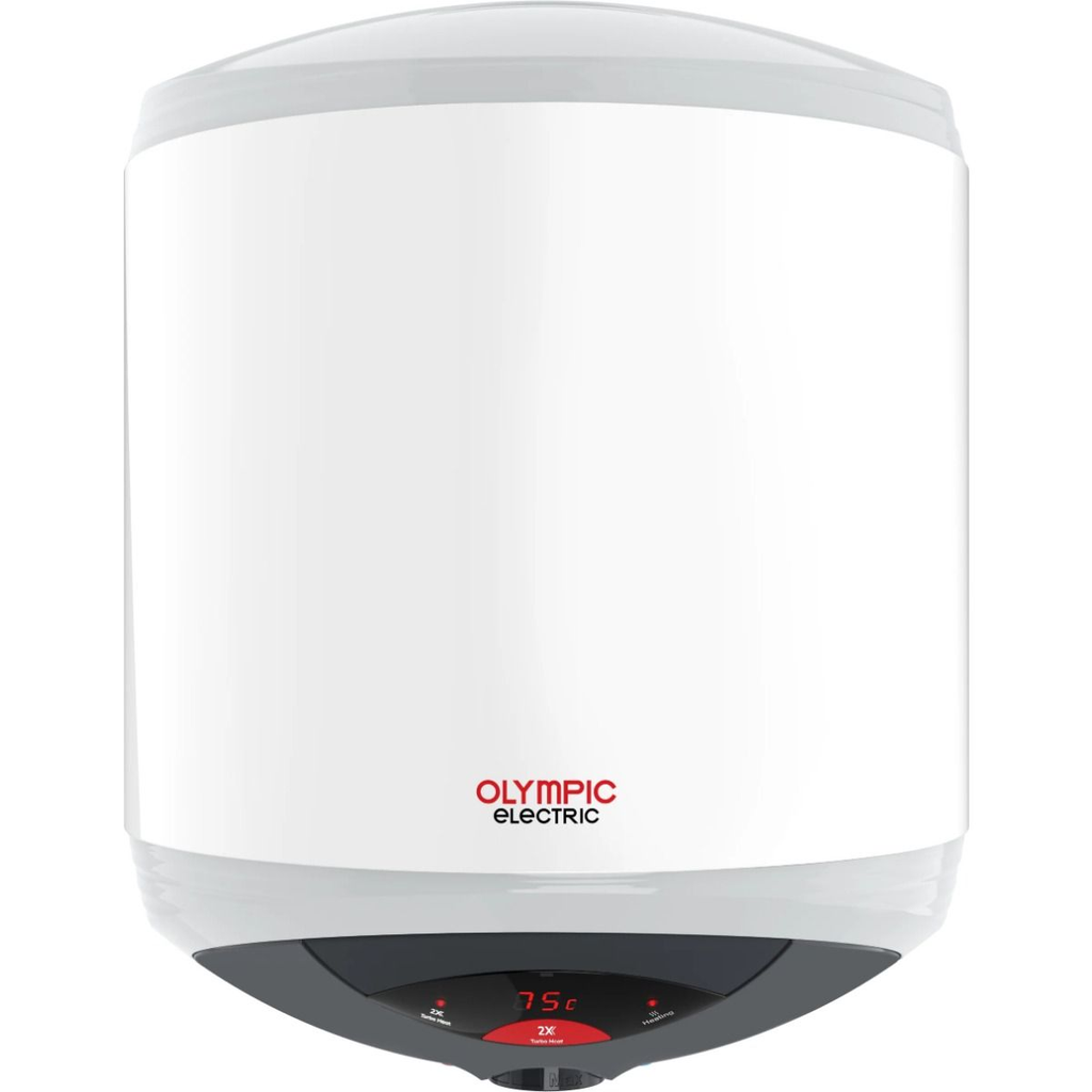 سخان مياه اوليمبيك اليكتريك هيرو تربو، 100 لتر، ابيض - 5439 