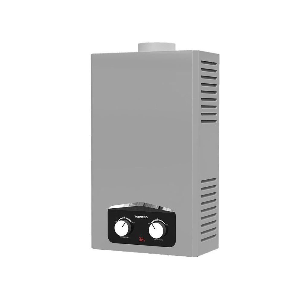 سخان مياه تورنيدو غاز 6 لتر غاز طبيعي سيلفر GHE-C06CNE-S 