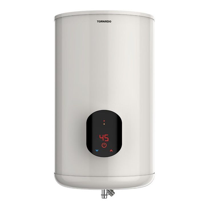 سخان كهربائي بشاشة ديجيتال تورنيدو، 65 لتر، اوف وايت - EWH-S65CSE-F 