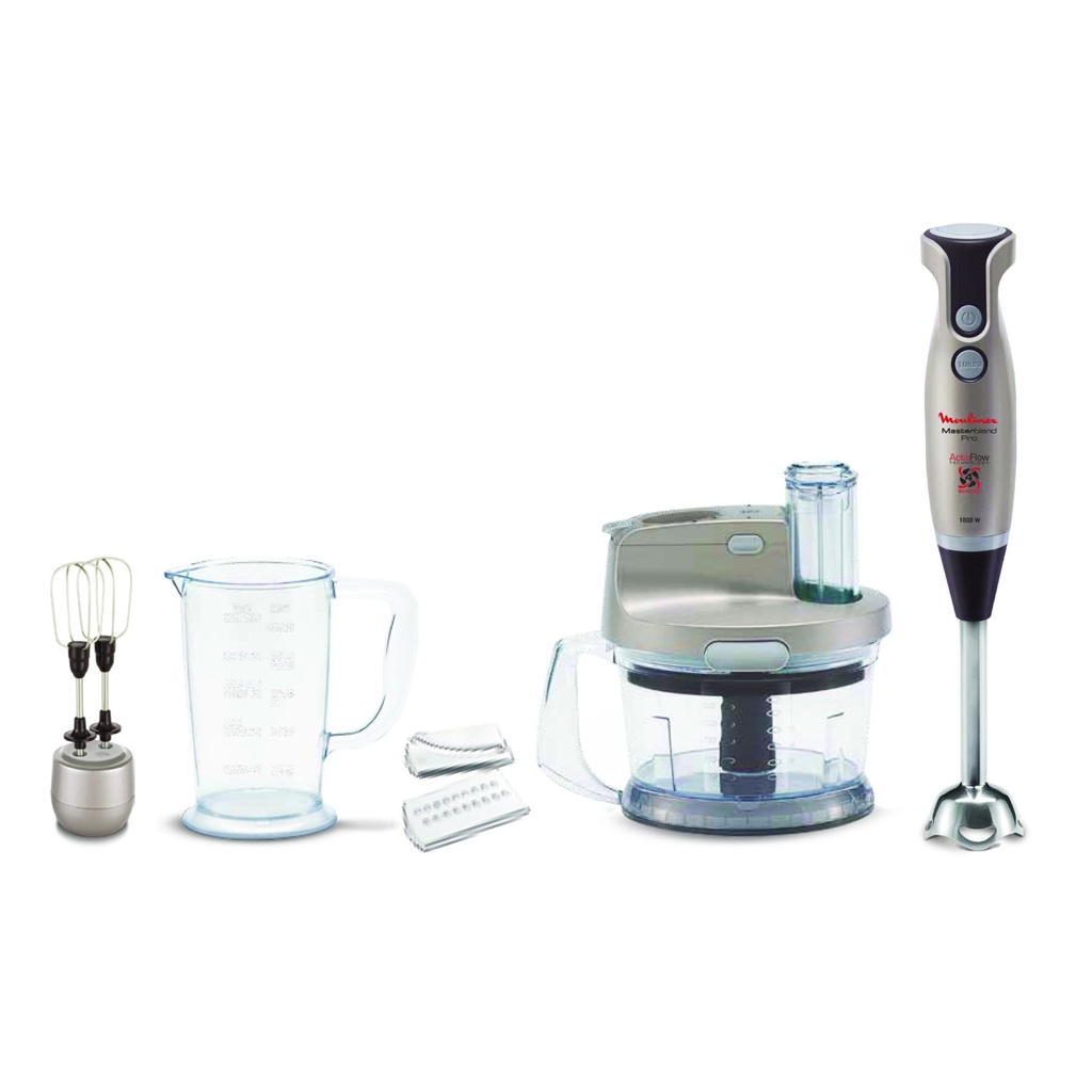 هاند بلندر بالملحقات مولينكس، 1000 وات، 1.5 لتر، ابيض - DD203AEG 