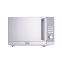 ميكرويف بالشواية من بلاك اند ديكر، سعة 30 لتر، 900 واط، فضي - MZ30PGSS 
