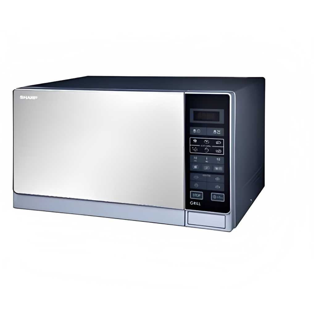 ميكرويف شارب بشواية، 25 لتر، 1000 وات، فضي - R-75MT(S) 