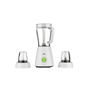 خلاط براون مع كبة ومطحنة، 1.5 لتر، 500 وات، ابيض - JB0123WH 