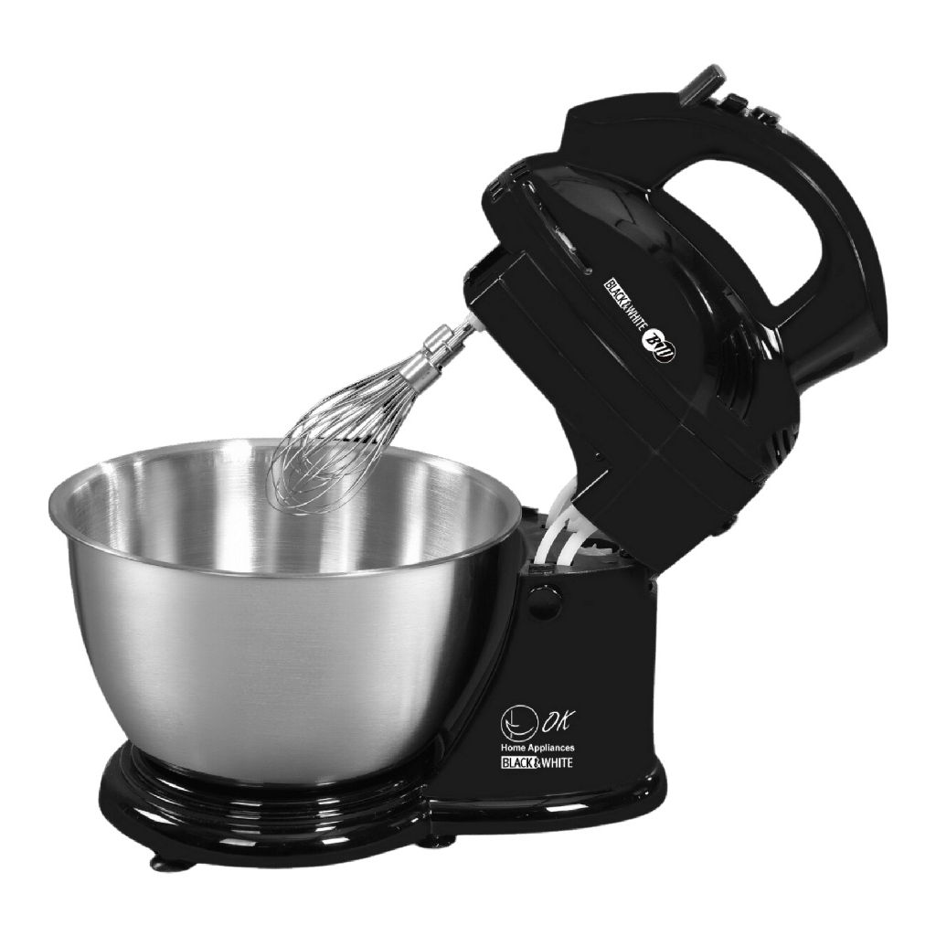 عجان ستاند بلاك اند وايت بملحقات، 4 لتر، 400 وات، اسود - MX3500 