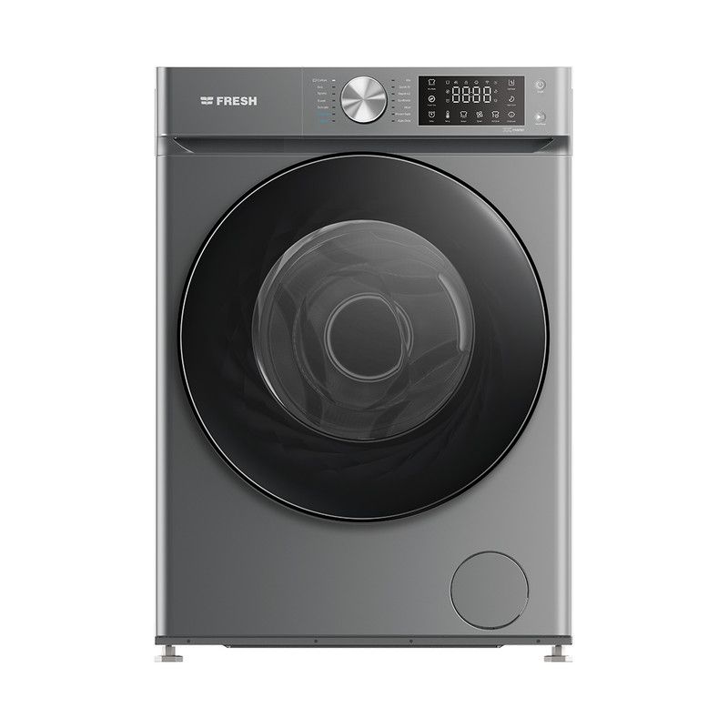 غسالة ملابس انفرتر فريش، تحميل أمامي، 9 كيلو، فضي - W9DD1455PCDS 