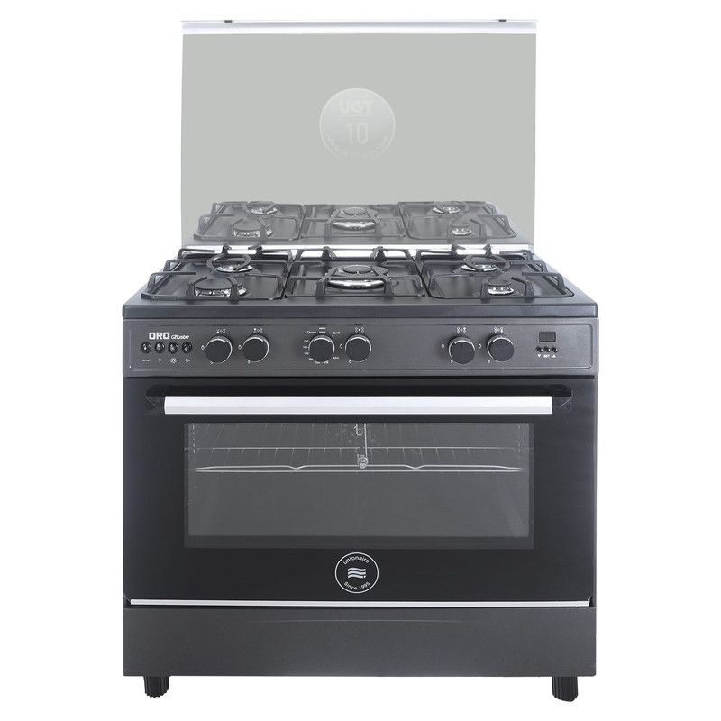 بوتجاز غاز يونيون اير اورو جوستو، 5 شعلة، اسود - C69BGM-P2C-511-IDSF-2W-GU-AL 