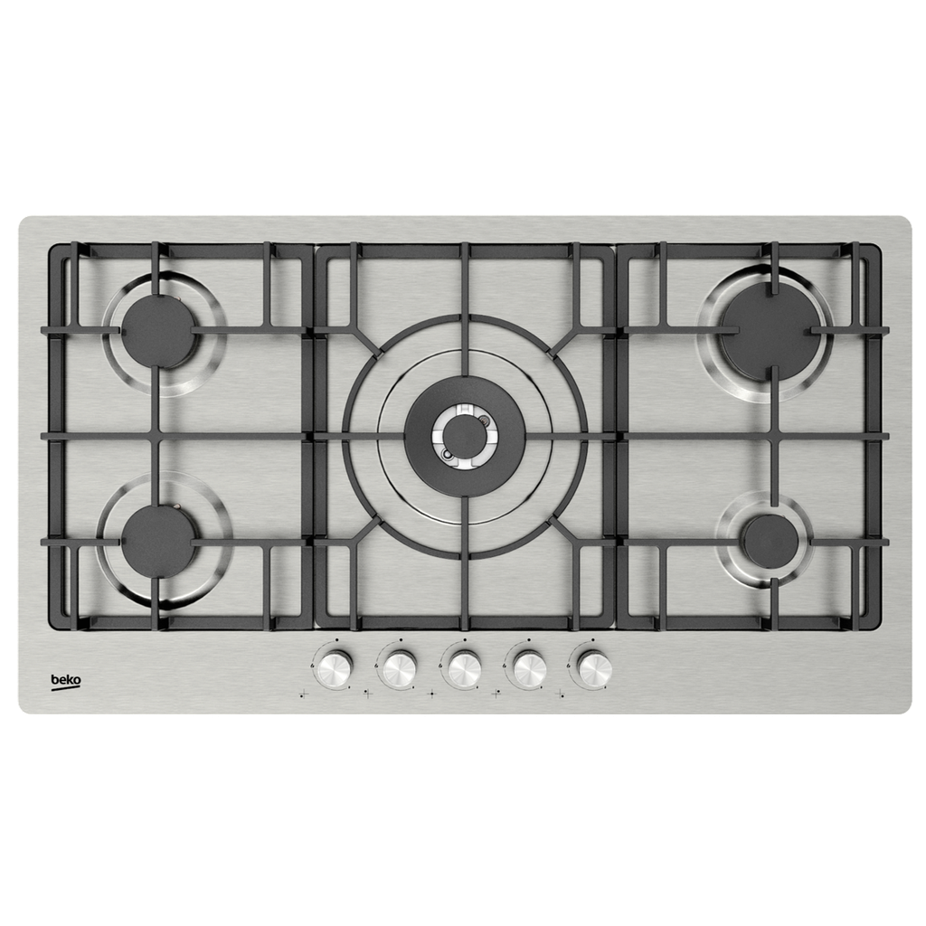 مسطح غاز بلت ان بيكو، 5 شعلات، فضي- HIMW 95226 SXEL 