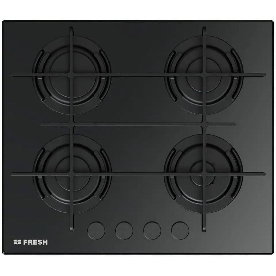 مسطح غاز بلت ان فريش، 4 شعلة، 60 سم، رمادي - 9624 