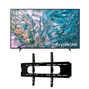 شاشة تلفزيون سامسونج 65 بوصة سمارت LED، بدقة 4K UHD بريسيفر داخلى - UA65DUE800UXEG مع حامل حائط فالكون 
