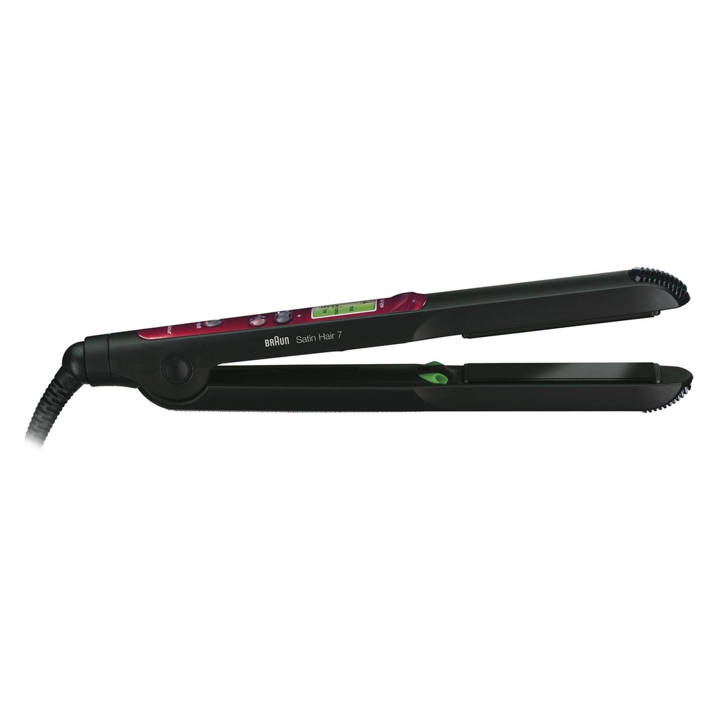 مكواه فرد الشعر ساتين هير 7 براون، اسود/احمر - ST750 