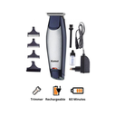 ماكينة قص وتشذيب الشعر كيمي، اسود و فضي - KM-5021 