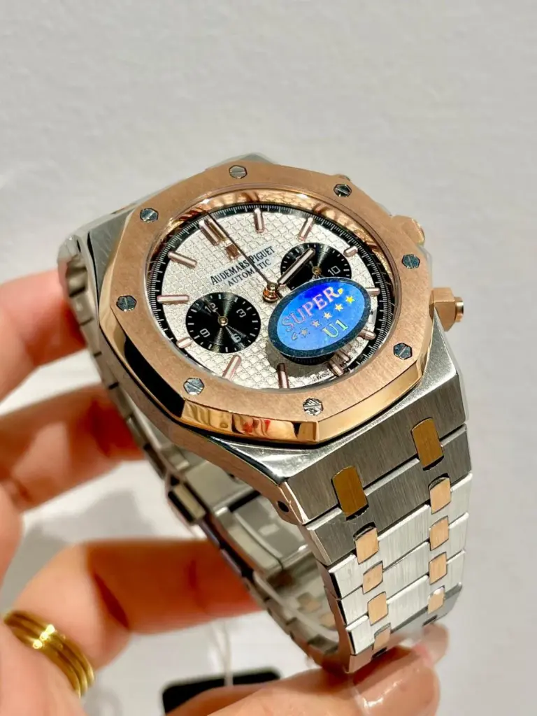 Audemars piguet two-tone stainless steel and rose gold Audemars Piguet Royal Oak Chronograph -119