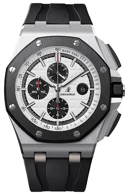 Audemars piguet udemars Piguet Royal Oak Offshore Chronograph featuring a white Méga Tapisserie-142
