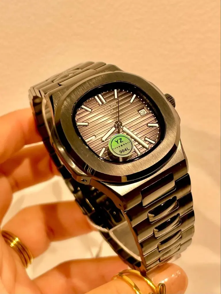  Patek Philippe Nautilus watch featuring a black-plated -40