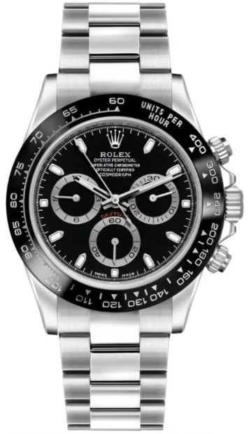 Rolex Cosmograph Daytona with a stainless steel case, black Cerachrom bezel-8