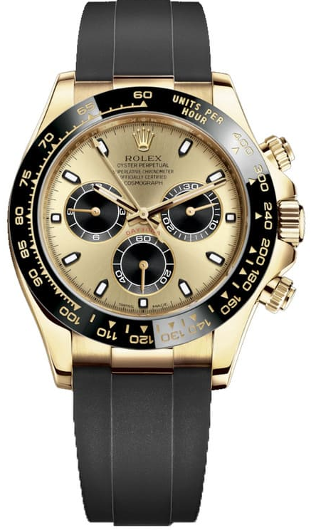 Rolex Cosmograph Daytona watch featuring an 18k-23