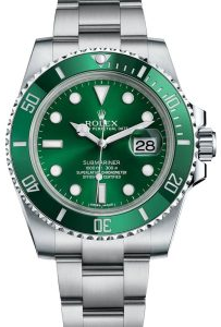 Rolex Submariner Date "Hulk" watch with a green dial and stainless steel bracelet-48