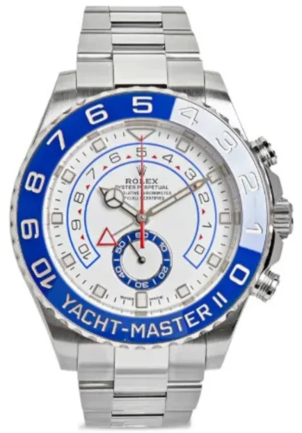 Rolex Yacht-Master II Ref. 116680 featuring a stainless steel case and a blue Cerachrom ceramic bezel-51