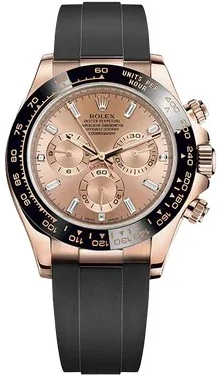 Rolex Cosmograph Daytona watch in 18kt with a black Cerachrom bezel -52