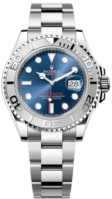 Rolex Yacht-Master 40 with a blue dial and stainless steel Oyster bracelet