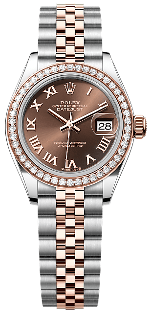 Rolex Lady-Datejust Oystersteel, Everose gold and diamonds -7