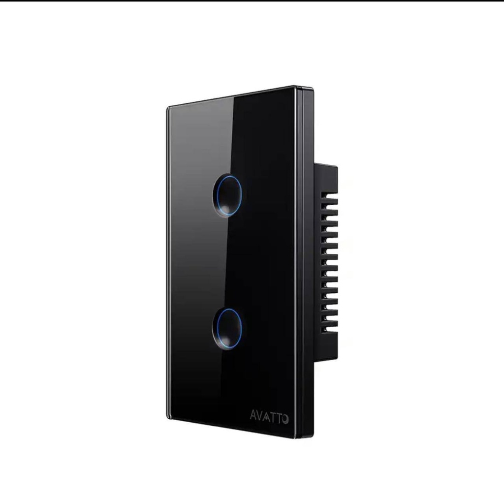 SWITCH 2 GANG-CONCAVE (Black & White) (Wifi)