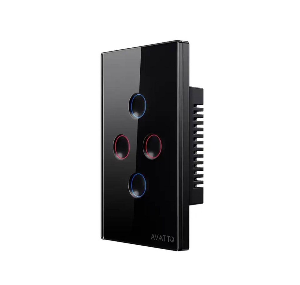 SWITCH 4 GANG-CONCAVE (Black & White) (Zigbee)