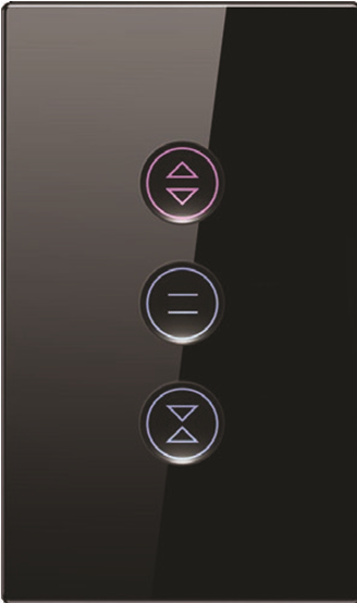 SHUTTER SWITCH SINGLE CONCAVE (Black & White) (Wifi)