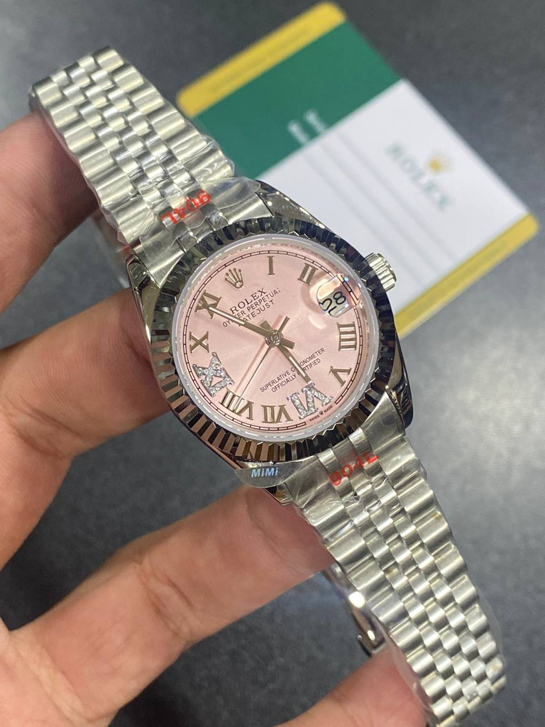  Rolex Lady-Datejust 28 or 31, featuring a pink -121