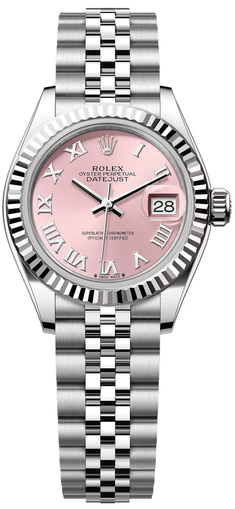 Rolex Lady-Datejust  Pink Diamond Dial Fluted Bezel -135