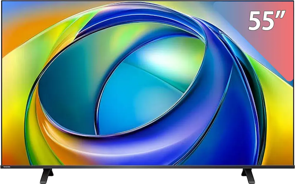 شاشة توشيبا 55 بوصة سمارت ، دقة 4K Ultra HD، من نوع LED، ريسيفر داخلى، 55C350RP