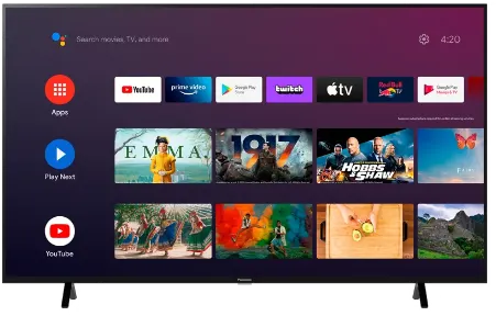 شاشة سمارت باناسونيك، 55 بوصة، دقة 4K Ultra HD، من نوع LCD، ناظم تشغيل أندرويد، بلوتوث، TX-50LX700E